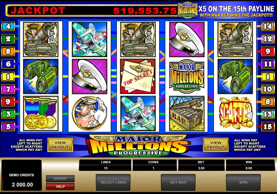 Microgaming Major Millions Slot