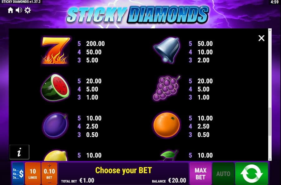 Bally Wulff Sticky Diamonds Slot