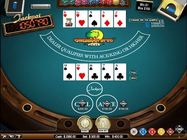 Caribbean Stud Poker im Online Casino