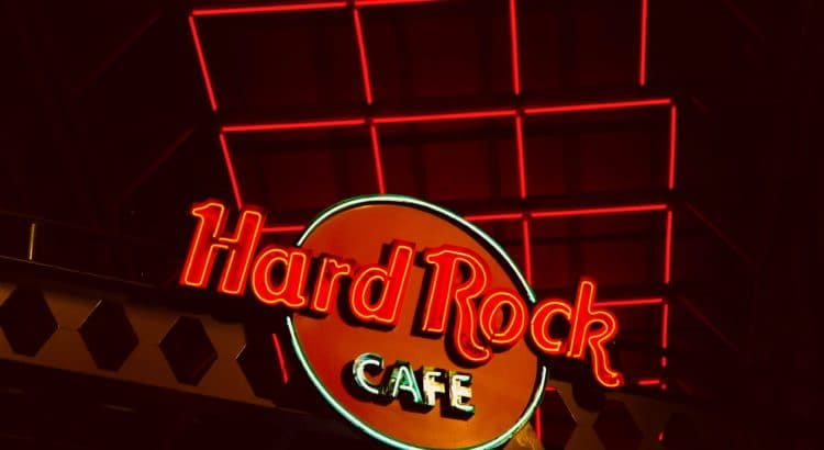 Logo des Hard Rock-Cafés.